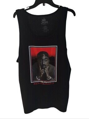 Poetic Justice Men’s Tank Top Shirt Tupac Shakur 2Pac Makaveli Rapper Hip Hop Xl